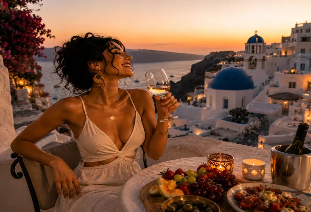 Premium Travel Companion Escorts Santorini